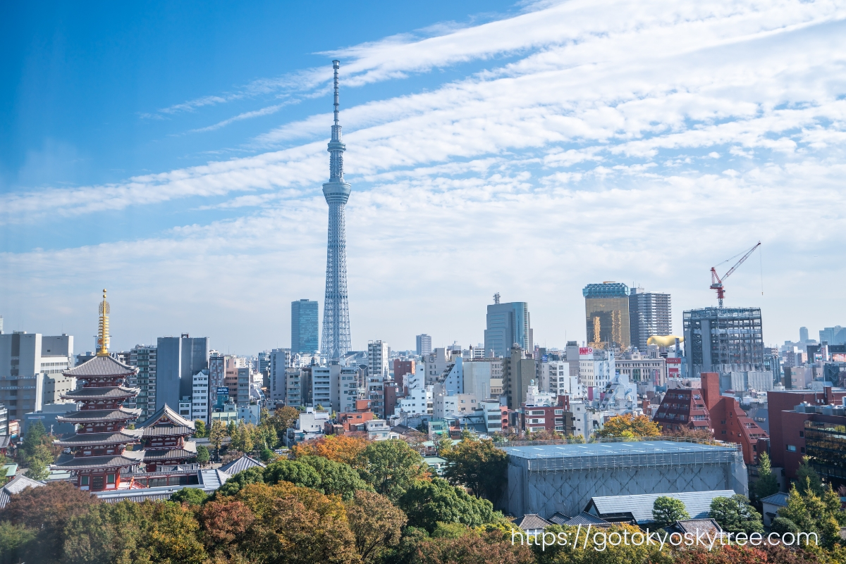 Tokyo Skytree tower exterior full view - tallest structure in Japan